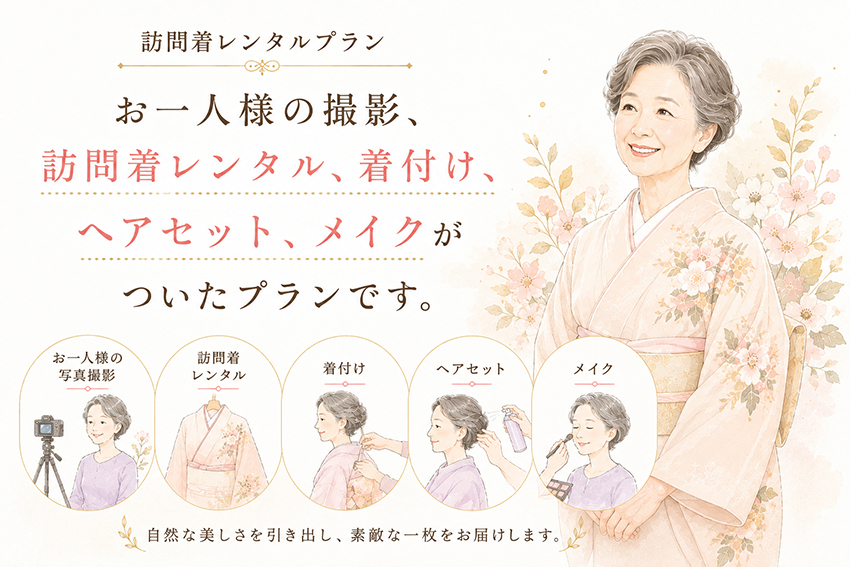 訪問着レンタルプラン