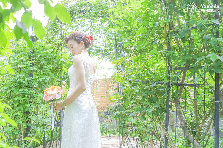 花嫁ドレス自然