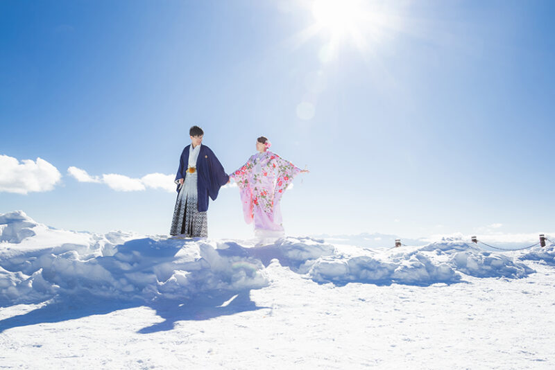 長野雪山　フォトウェディング