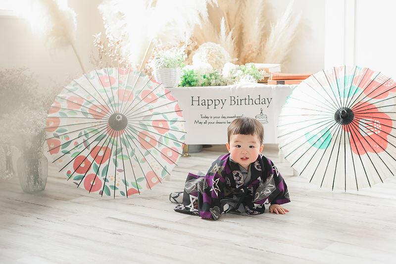 1歳お誕生日スタジオ撮影