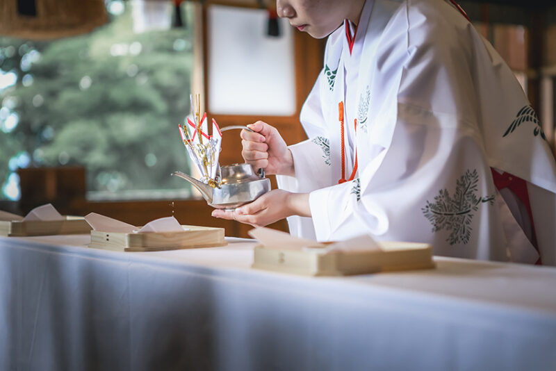 諏訪大社　結婚写真