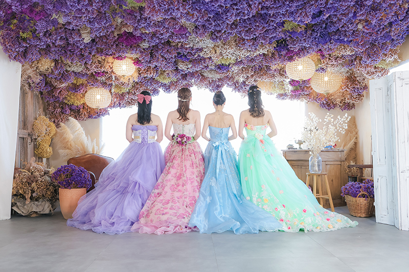 ドレス記念撮影