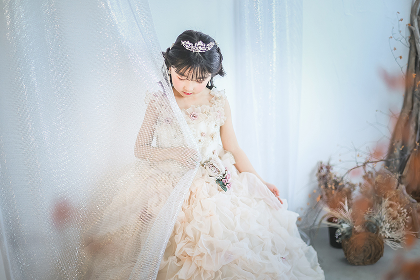 七五三　ドレス　岡谷