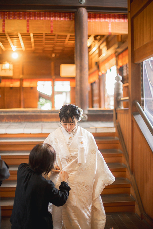 神前式和装白無垢