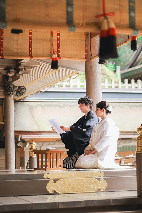 神前結婚式　記念写真　写真館
