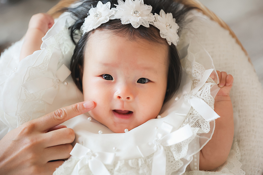 赤ちゃん　スタジオ撮影　諏訪