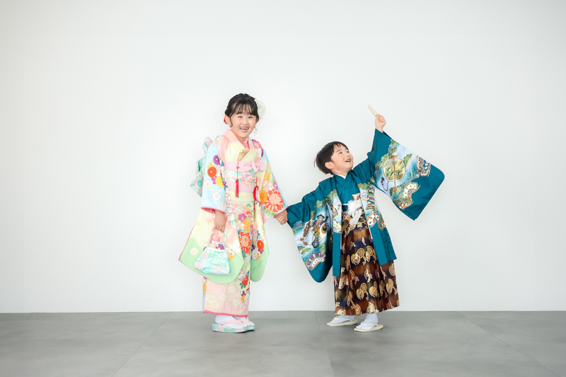 七五三姉弟スタジオ撮影